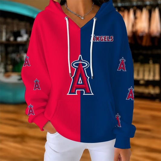 [HOMERUN DEAL] NEW CUSTOMIZED MLB27 LAA LOS ANGELES ANGELS RIBBED HOODIE & SWEATSHIRT