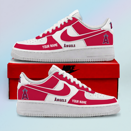 [HOMERUN DEAL] NEW CUSTOMIZED MLB27 LAA LOS ANGELES ANGELS AF1 SHOES
