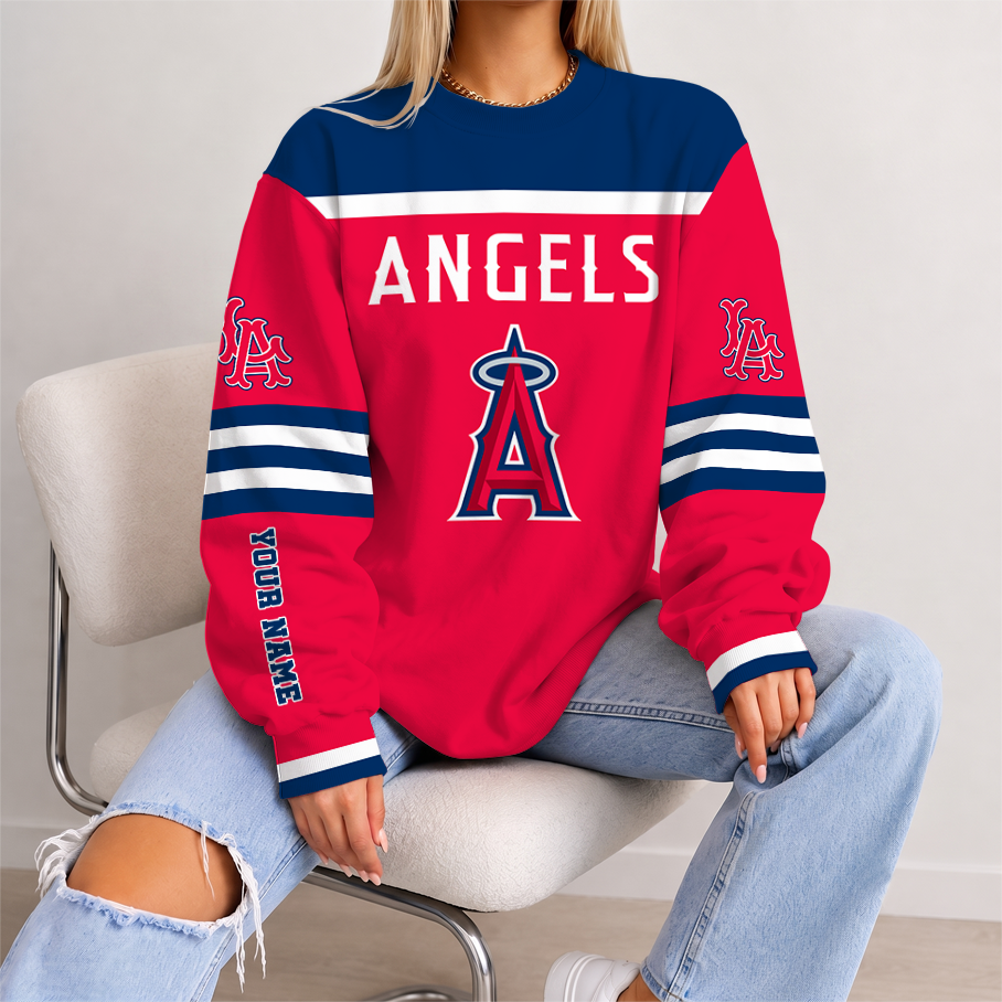 [HOMERUN DEAL] NEW CUSTOMIZED MLB27 LAA LOS ANGELES ANGELS UNISEX SWEATSHIRT