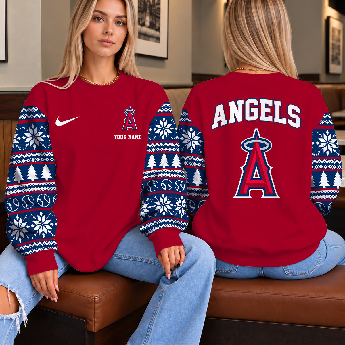 [HOMERUN DEAL] NEW CUSTOMIZED MLB27 LAA THE ANGELS UNISEX SWEATSHIRT