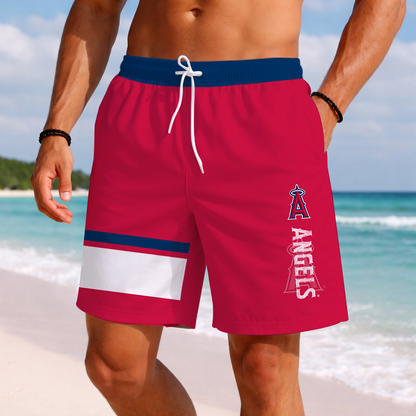 [HOMERUN DEAL] NEW PREMIUM MLB27 LAA LOS ANGELES ANGELS BASEBALL SHORT PANTS