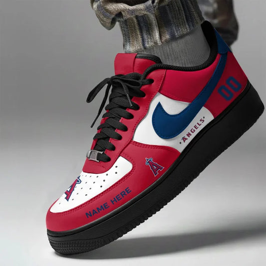 [HOMERUN DEAL] NEW CUSTOMIZED MLB27 LAA LOS ANGELES ANGELS AF1 SHOES