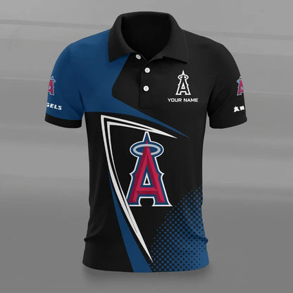 [HOMERUN DEAL] NEW CUSTOMIZED MLB27 LAA LOS ANGELES ANGELS POLO SHIRT