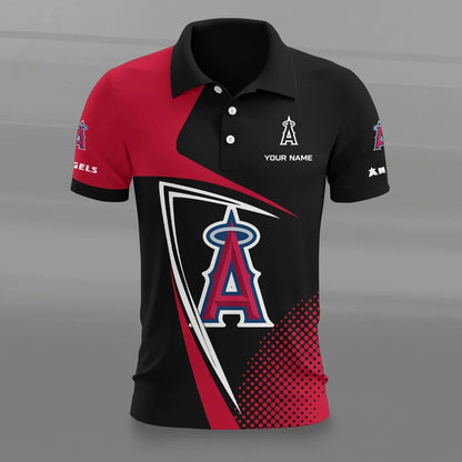 [HOMERUN DEAL] NEW CUSTOMIZED MLB27 LAA LOS ANGELES ANGELS POLO SHIRT