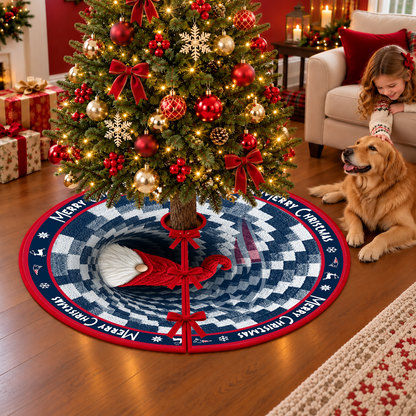 [TOUCHDOWN DEAL] NEW CUSTOMIZED NFL27 NEP THE PATRIOTS CHRISTMAS TREE SKIRT