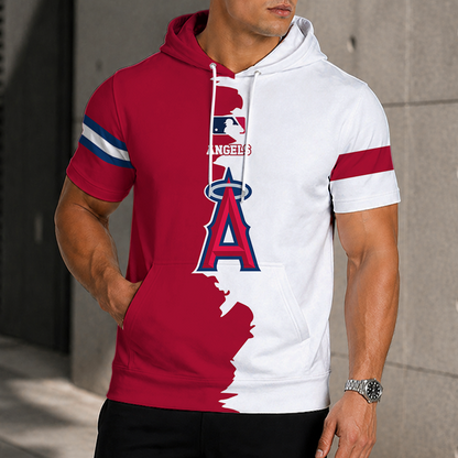 [HOMERUN DEAL] NEW CUSTOMIZED MLB27 LAA LOS ANGELES ANGELS SHORT SLEEVE HOODIE