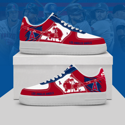 [HOMERUN DEAL] NEW CUSTOMIZED MLB27 LAA LOS ANGELES ANGELS AF1 SHOES