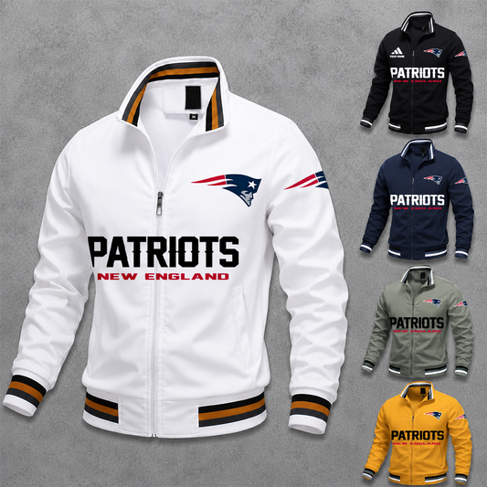 [TOUCHDOWN DEAL] NEW CUSTOMIZED NFL27 NEP NEW ENGLAND PATRIOTS MEN'S CASUAL JACKET