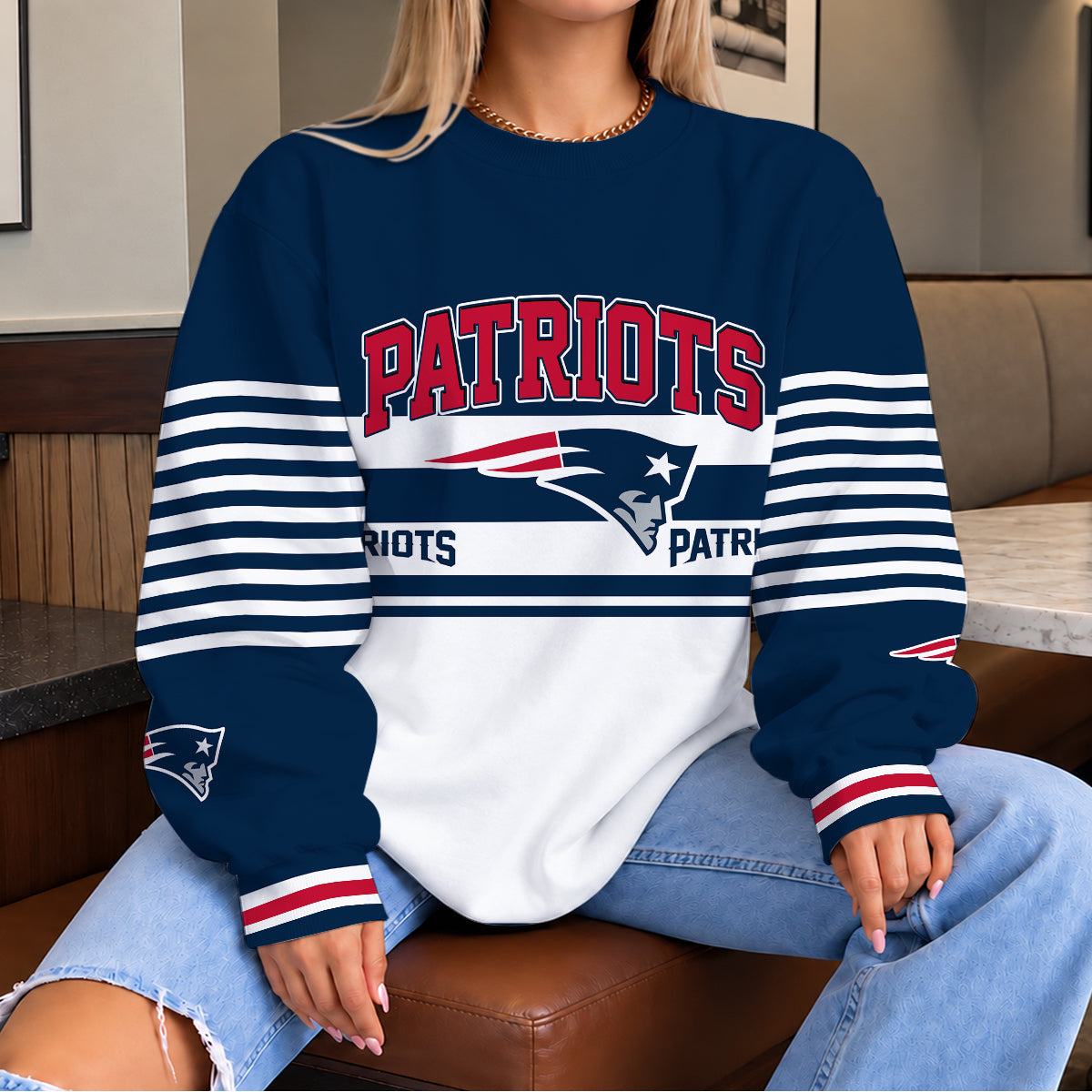 [TOUCHDOWN DEAL] NEW CUSTOMIZED NFL27 NEP THE PATRIOTS UNISEX SWEATSHIRT