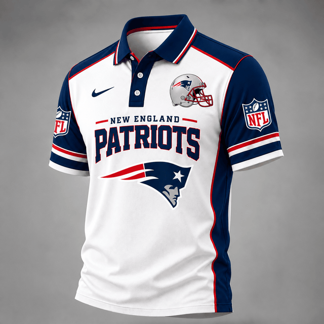 [TOUCHDOWN DEAL] NEW CUSTOMIZED NFL27 NEP THE PATRIOTS POLO SHIRT
