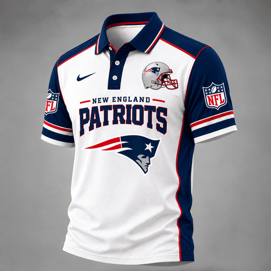 [TOUCHDOWN DEAL] NEW CUSTOMIZED NFL27 NEP THE PATRIOTS POLO SHIRT