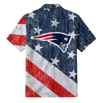 [TOUCHDOWN DEAL] NEW CUSTOMIZED NFL27 NEP NEW ENGLAND PATRIOTS PATRIOTIC 250 USA HAWAIIAN SHIRT
