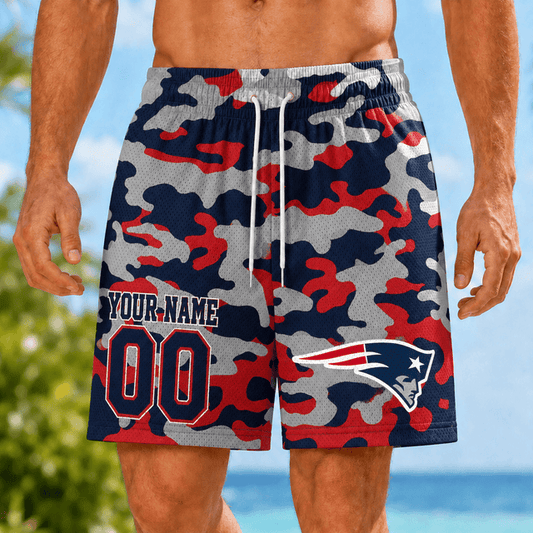 [TOUCHDOWN DEAL] NEW CUSTOMIZED NFL27 NEP NEW ENGLAND PATRIOTS SHORT PANTS