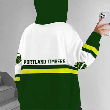 [GOAL DEAL] NEW CUSTOMIZED MLS27 PLT PORTLAND TIMBERS ZIP HOODIE