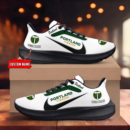 [GOAL DEAL] NEW CUSTOMIZED MLS27 PLT PORTLAND TIMBERS ROAD RUNNING SHOES