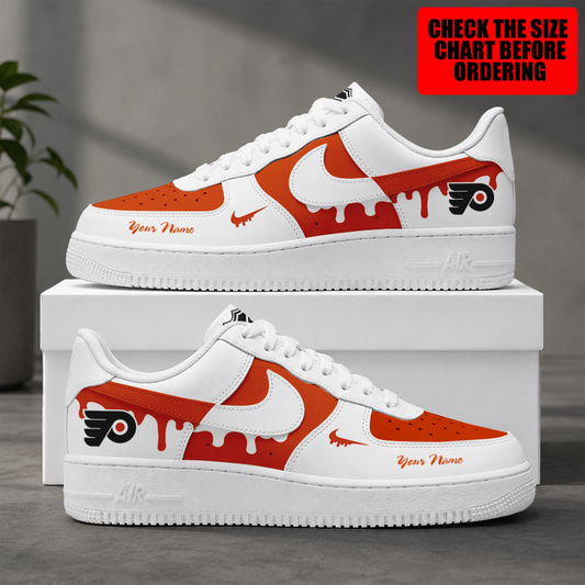 [PUCK DROP DEAL] NEW CUSTOMIZED NHL27 PPF PHILADELPHIA FLYERS AF1 SHOES