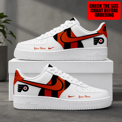 [PUCK DROP DEAL] NEW CUSTOMIZED NHL27 PPF PHILADELPHIA FLYERS AF1 SHOES