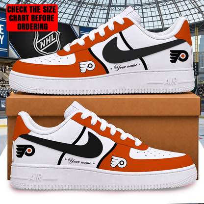 [PUCK DROP DEAL] NEW CUSTOMIZED NHL27 PPF PHILADELPHIA FLYERS AF1 SHOES