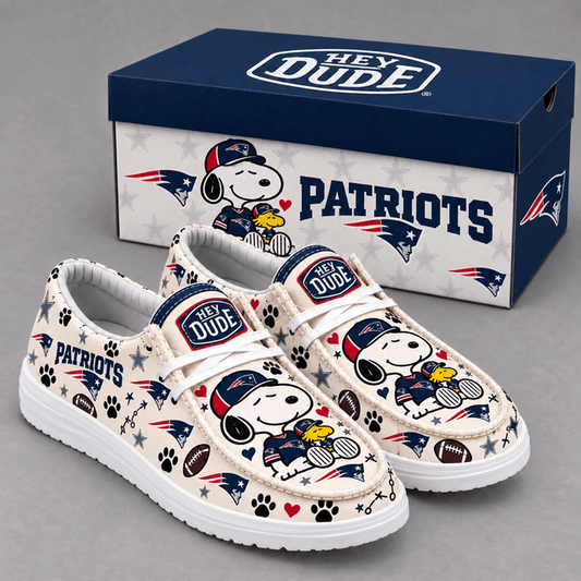 [TOUCHDOWN DEAL] NEW CUSTOMIZED NFL27 NEP NEW ENGLAND PATRIOTS LOAFER SHOES