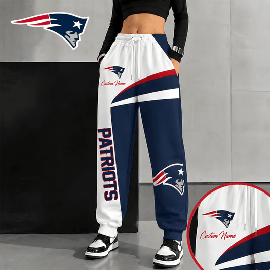 [TOUCHDOWN DEAL] NEW CUSTOMIZED NFL27 NEP NEW ENGLAND PATRIOTS SWEATPANTS