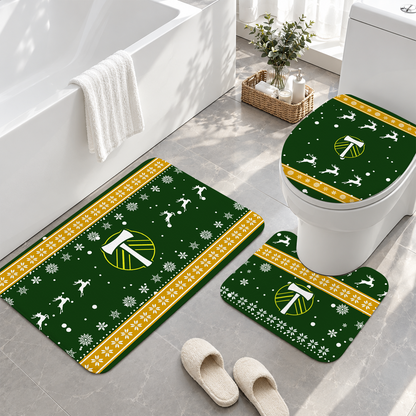 [GOAL DEAL] NEW CUSTOMIZED MLS27 PLT PORTLAND TIMBERS 3-PIECE BATHROOM RUG SET