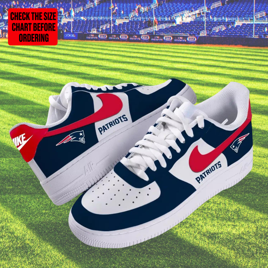 [TOUCHDOWN DEAL] NEW CUSTOMIZED NFL27 NEP NEW ENGLAND PATRIOTS AF1 SHOES