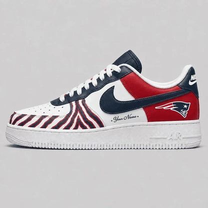 [TOUCHDOWN DEAL] NEW CUSTOMIZED NFL27 NEP NEW ENGLAND PATRIOTS AF1 SHOES