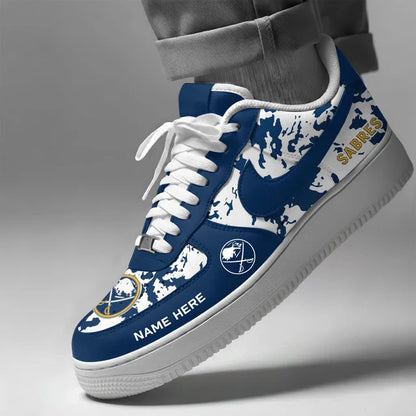 [PUCK DROP DEAL] NEW CUSTOMIZED NHL28 BFS BUFFALO SABRES AF1 SHOES
