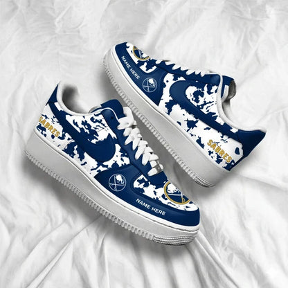 [PUCK DROP DEAL] NEW CUSTOMIZED NHL28 BFS BUFFALO SABRES AF1 SHOES