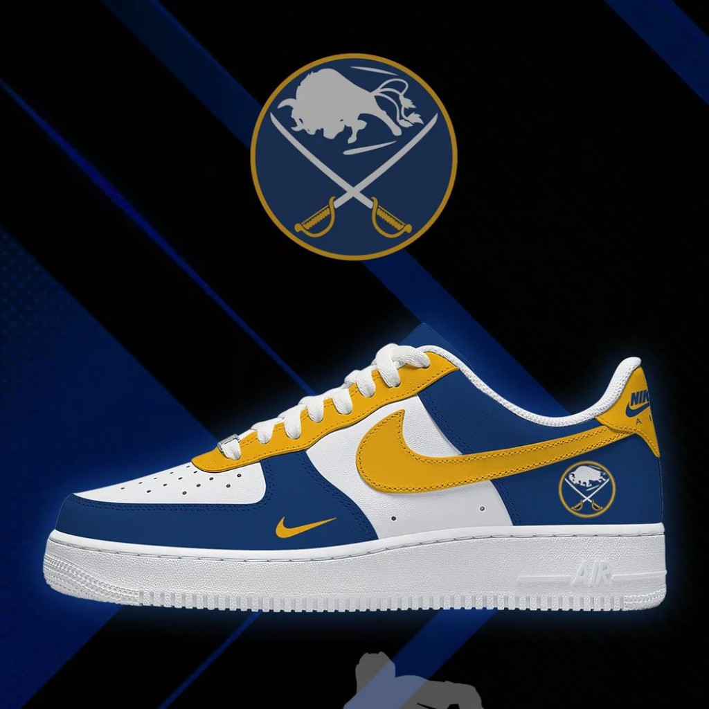 [PUCK DROP DEAL] NEW CUSTOMIZED NHL28 BFS BUFFALO SABRES AF1 SHOES