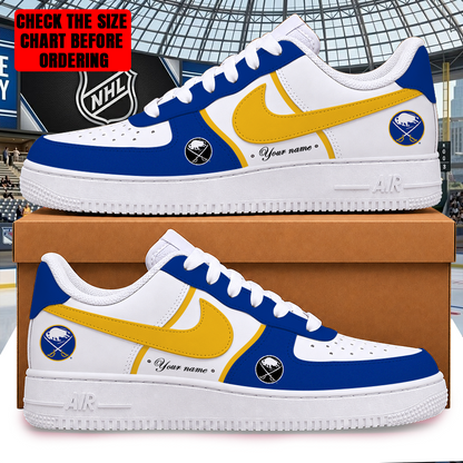 [PUCK DROP DEAL] NEW CUSTOMIZED NHL28 BFS BUFFALO SABRES AF1 SHOES
