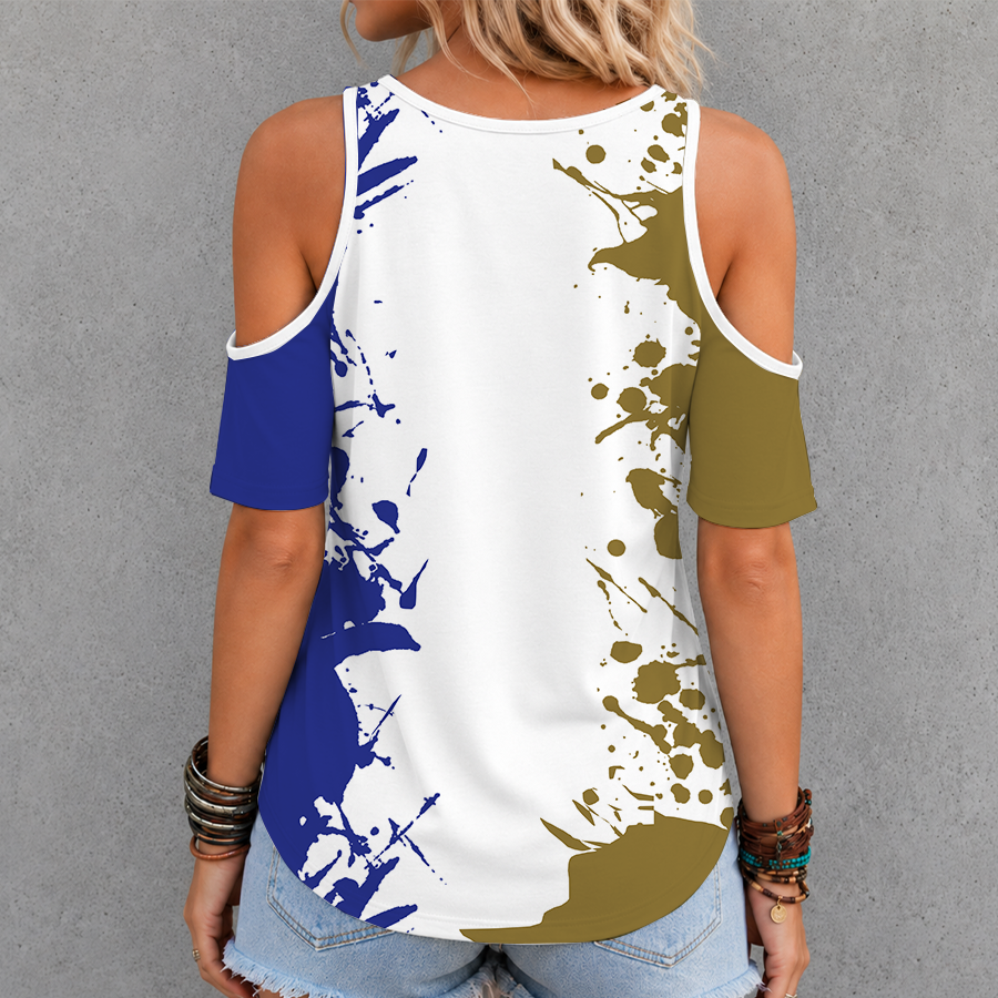 [TOUCHDOWN DEAL] NEW CUSTOMIZED NFL28 BTR BALTIMORE RAVENS CRISS CROSS V-NECK TOP