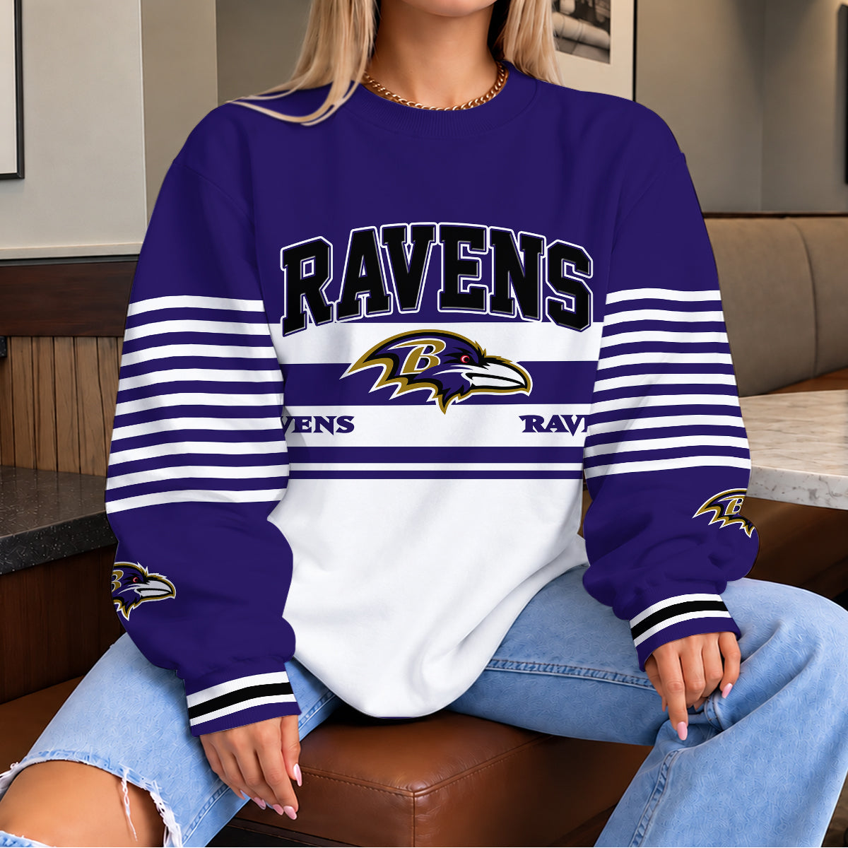 [TOUCHDOWN DEAL] NEW CUSTOMIZED NFL28 BTR THE RAVENS UNISEX SWEATSHIRT