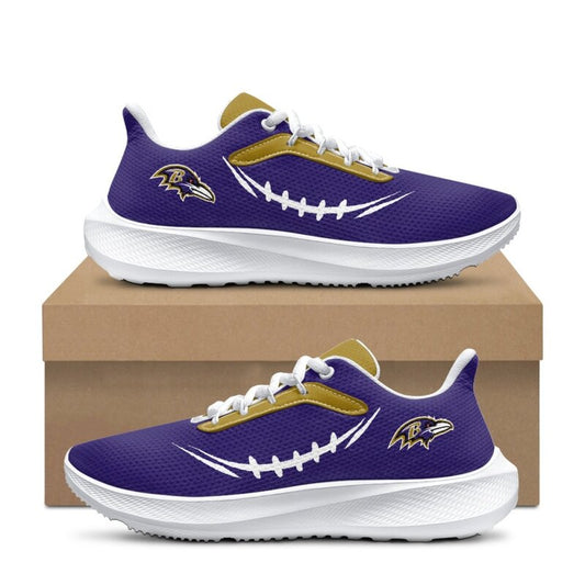 [TOUCHDOWN DEAL] NEW CUSTOMIZED NFL28 BTR BALTIMORE RAVENS ROAD RUNNING SHOES