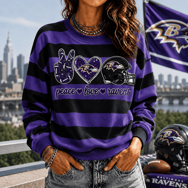 [TOUCHDOWN DEAL] NEW CUSTOMIZED NFL28 BTR BALTIMORE RAVENS UNISEX SWEATSHIRT