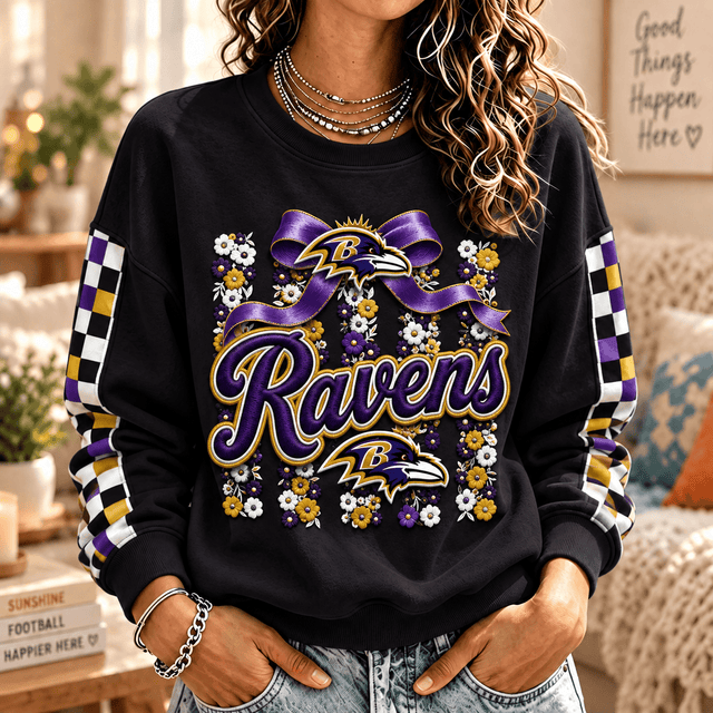 [TOUCHDOWN DEAL] NEW CUSTOMIZED NFL28 BTR BALTIMORE RAVENS  UNISEX SWEATSHIRT
