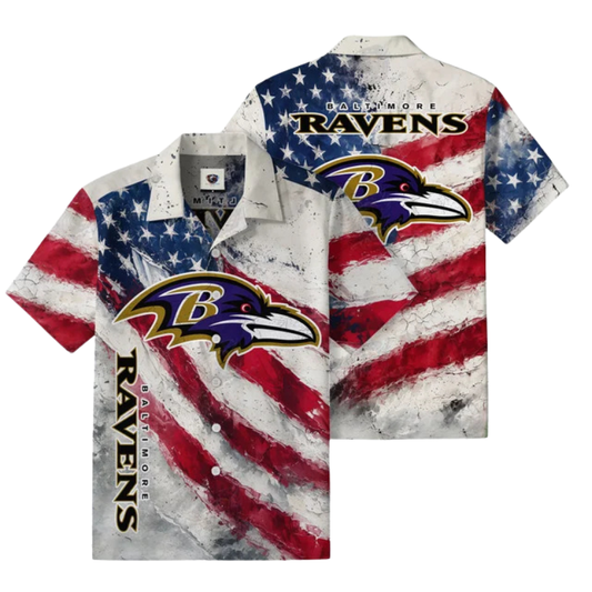 [TOUCHDOWN DEAL] NEW CUSTOMIZED NFL28 BTR BALTIMORE RAVENS UNISEX HAWAIIAN SHIRT