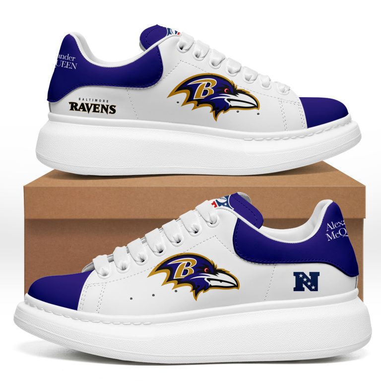 [TOUCHDOWN DEAL] NEW CUSTOMIZED NFL28 BTR BALTIMORE RAVENS MCQUEEN SHOES