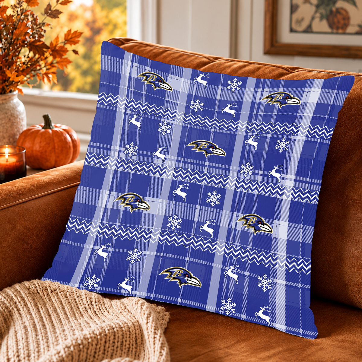 [TOUCHDOWN DEAL] NEW CUSTOMIZED NFL28 BTR THE RAVENS ENVELOPE PILLOW CASE