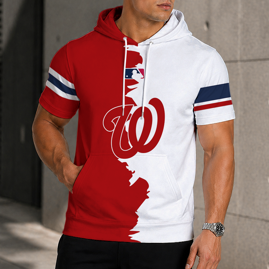 [HOMERUN DEAL] NEW CUSTOMIZED MLB28 WNS WASHINGTON NATIONALS SHORT SLEEVE HOODIE