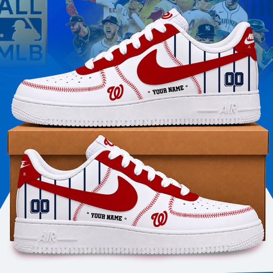 [HOMERUN DEAL] NEW CUSTOMIZED MLB28 WNS WASHINGTON NATIONALS AF1 SHOES