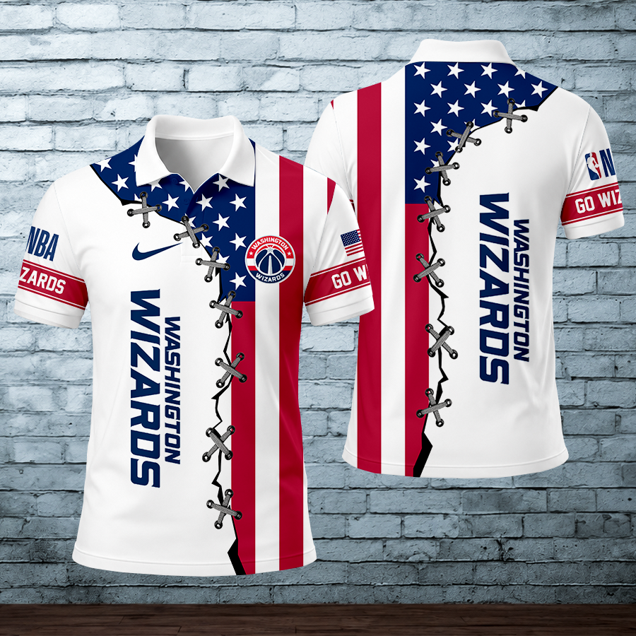 [HOT DEAL] NEW CUSTOMIZED NBA28 WWI WASHINGTON WIZARDS POLO SHIRT