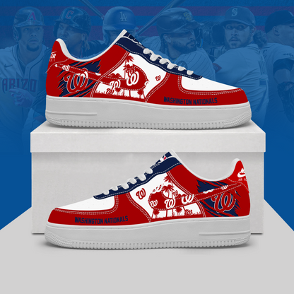 [HOMERUN DEAL] NEW CUSTOMIZED MLB28 WNS WASHINGTON NATIONALS AF1 SHOES