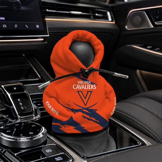 [HOMERUN DEAL] NEW CUSTOMIZED NCAA CWS28 VIC VIRGINIA CAVALIERS AUTOMOTIVE HOODIE SHIFT KNOB COVER