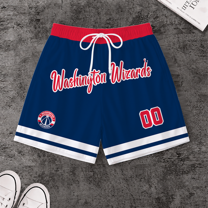 [HOT DEAL] NEW CUSTOMIZED NBA28 WWI WASHINGTON WIZARDS SHORT PANTS