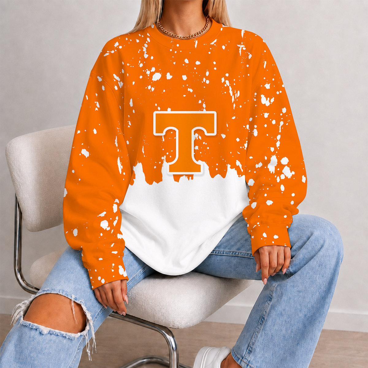 [SLAM DUNK DEAL] NEW CUSTOMIZED NCAA MAM28 TNV TENNESSEE VOLUNTEERS STRAPPY UNISEX SWEATSHIRT