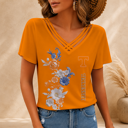 [SLAM DUNK DEAL] NEW CUSTOMIZED NCAA MAM28 TNV TENNESSEE VOLUNTEERS V-NECK SHIRT