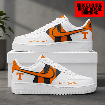 [FAN FAVORITE] NEW CUSTOMIZED NCAA MAM28 TNV TENNESSEE VOLUNTEERS STRAPPY AF1 SHOES