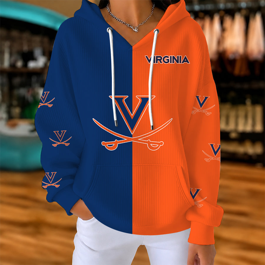 [HOMERUN DEAL] NEW CUSTOMIZED NCAA CWS28 VIC VIRGINIA CAVALIERS RIBBED HOODIE & SWEATSHIRT