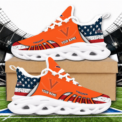 [HOMERUN DEAL] NEW CUSTOMIZED NCAA CWS28 VIC VIRGINIA CAVALIERS UNISEX CLUNKY SNEAKERS